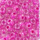 Miyuki seed beads 6/0 - Fuchsia lined crystal 6-209